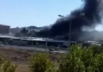 Diyarbakır'da Sebze ve Meyve Hali'nde yangın