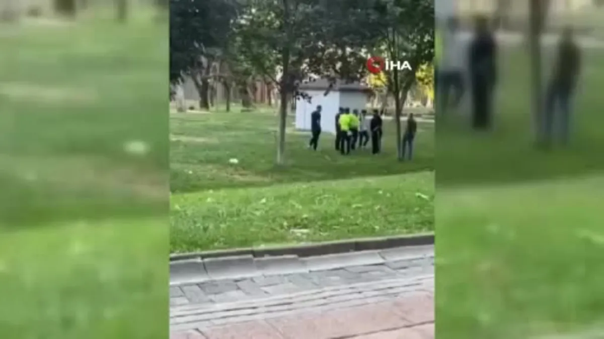 'Neden korna çaldın' kavgası kamerada