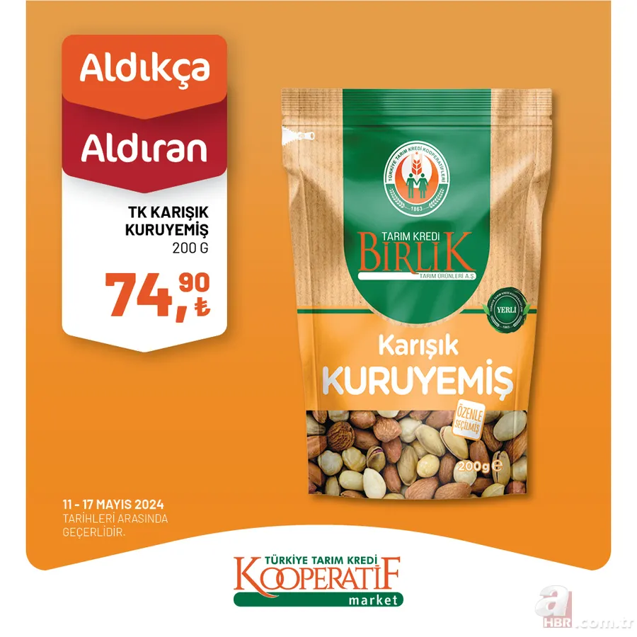 Tarım Kredi Market katalog indirimi bugün bitiyor! Dana Kıyma 147,60 TL, Beyaz Peynir 114,30 TL, Kaşar Peynir 219,00, Siyah Çay 102,90 TL’ye satılıyor 4