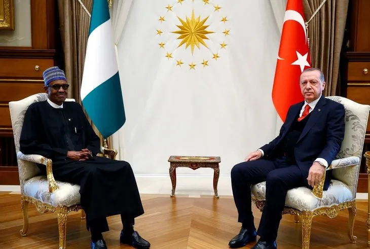 Cumhurbaşkanı Erdoğan, Buhari onuruna öğle yemeği verdi
