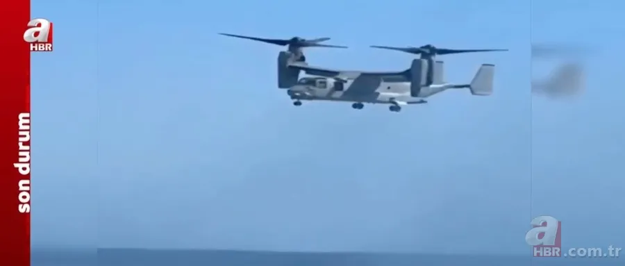ABD'ye ait "V-22 Osprey" tipi askeri helikopter düştü: 3 asker öldü 4