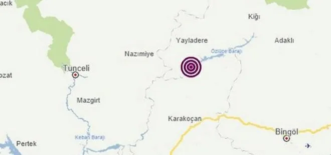 SON DAKİKA! Bingöl Yayladere’de 4,7 büyüklüğünde deprem! Son depremler