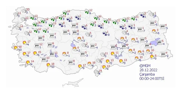 Sabah uyanınca her yer bembeyaz olacak ⛄ Lapa lapa kar yağacak ❄ Meteoroloji'den 18 ile turuncu ve sarı kodlu uyarı - 10