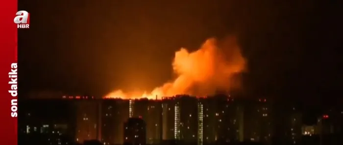 SON DAKİKA | Rus saldırısında Kiev’in bombalanma anı: 28 ölü