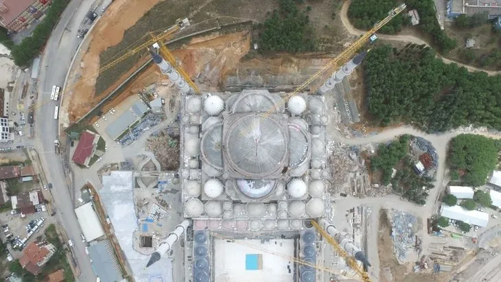 Çamlıca Camisi’nin kaba inşaatı bitti