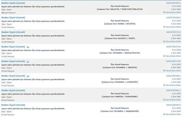KPSS puan şartı aranmıyor! Türkiye geneli ilkokul mezunu 31 bin personel alımı başları! Başvuru şartları ve ekranı…