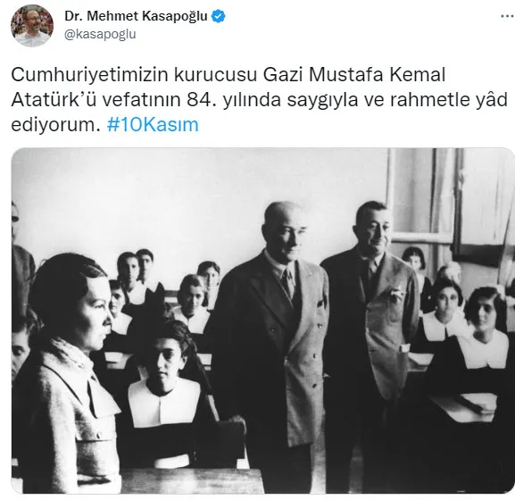Siyasilerden 10 Kasım Atatürk’ü Anma Günü paylaşımları! Kurduğun Cumhuriyet ilelebet payidar kalacaktır