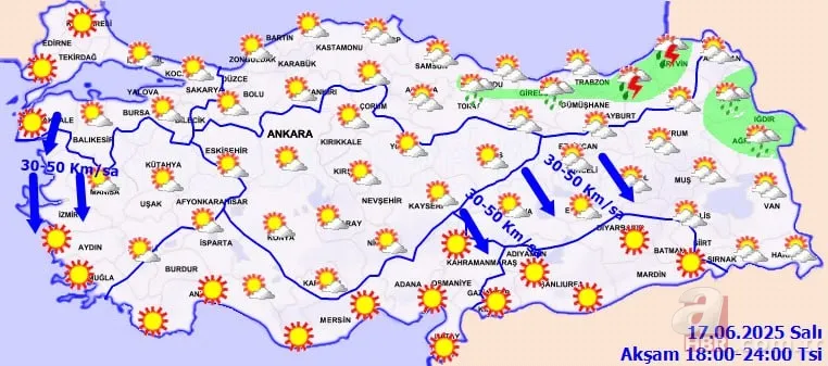 Yazın en sıcak günleri kapıda! Termometreler tırmanışta: Meteoroloji'den haritalı paylaşım: Yarından itibaren... 7