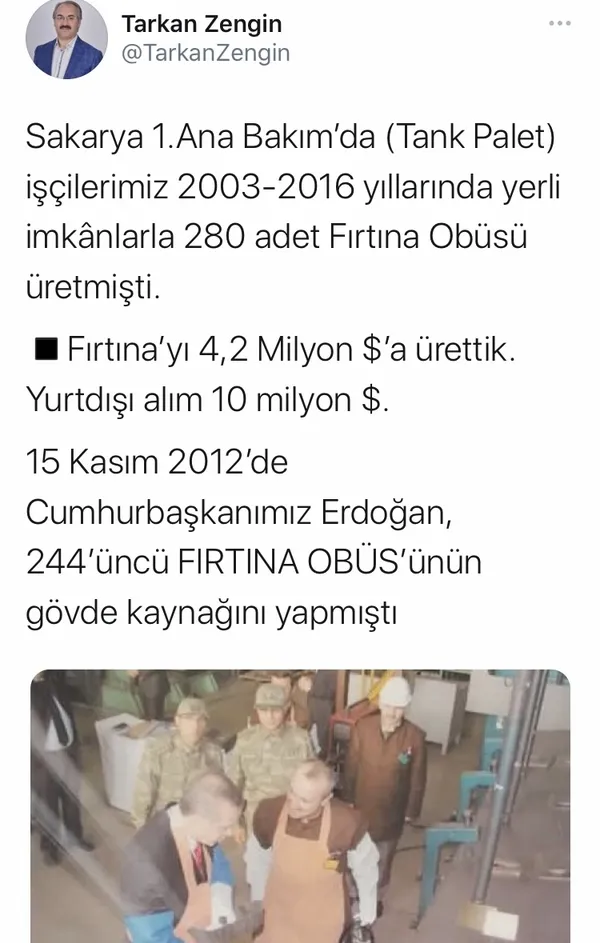 FIRTINA-2 seri üretime geçiyor! Başkan Erdoğan gövde kaynağını yapmıştı