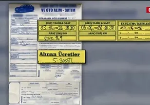 Teröristlerin kiraladıkları aracın faturası ortaya çıktı