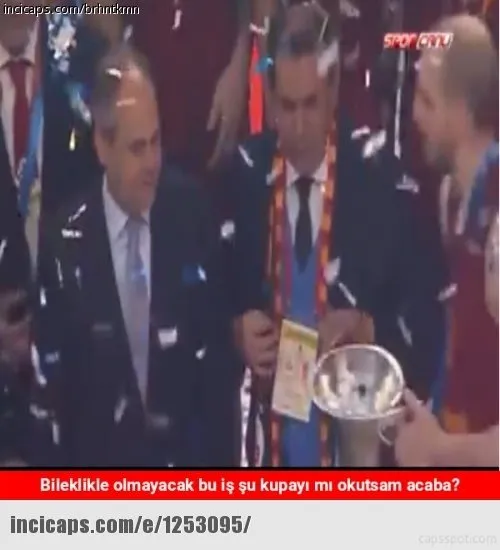 Galatasaray Euro Cup’ı aldı, capsler patladı