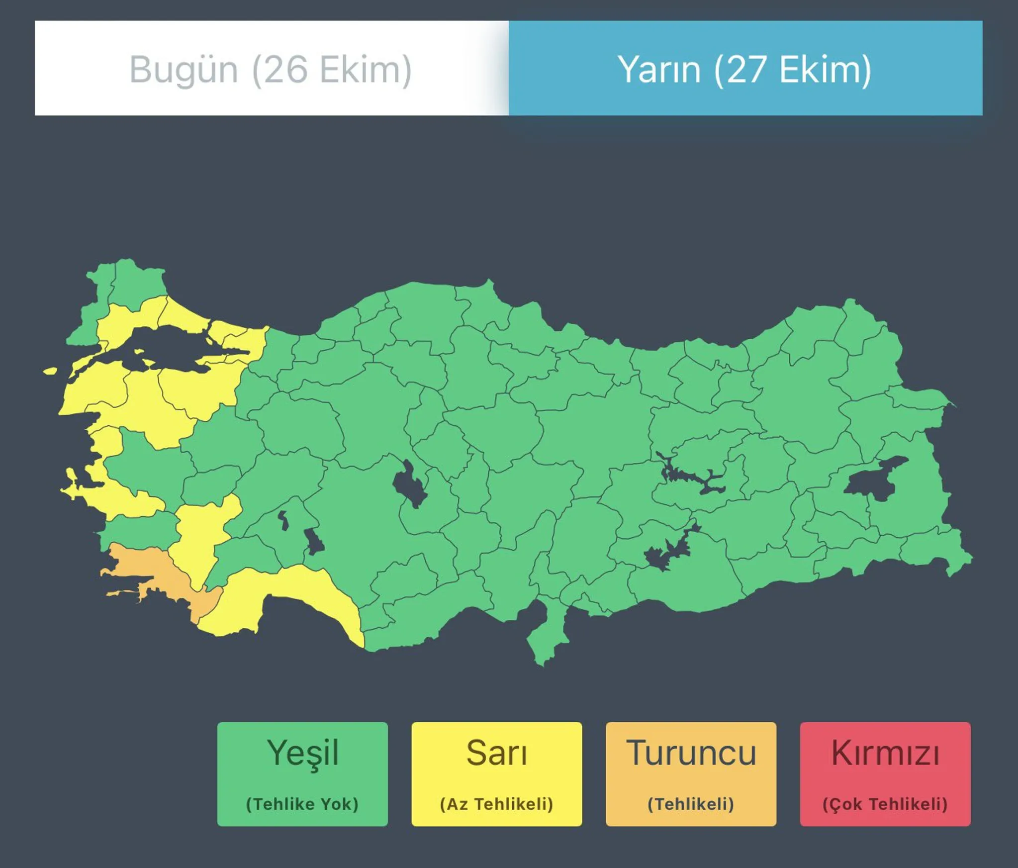 Meteoroloji’den alarm üstüne alarm! İstanbul dahil 11 ile sarı ve turuncu kodlu uyarı