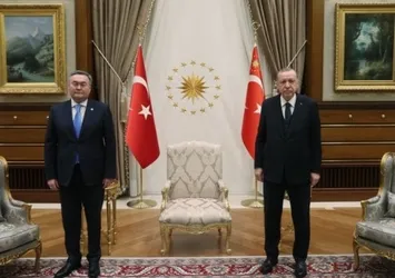 Başkan Erdoğan, Mukhtar Tileuberdi’yi kabul etti