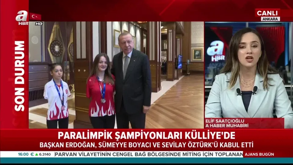 Başkan Erdoğan milli sporcuları kabul etti | Video