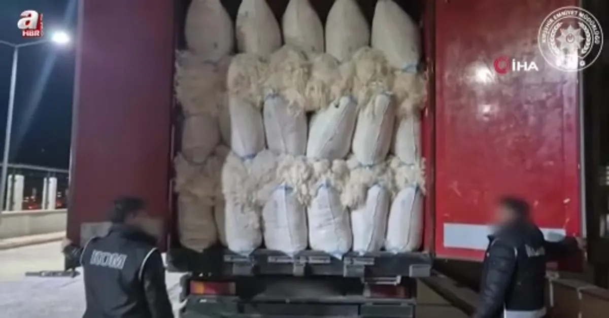 5 ton kaçak tütün ele geçirildi