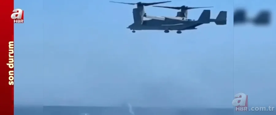 ABD'ye ait "V-22 Osprey" tipi askeri helikopter düştü: 3 asker öldü 2