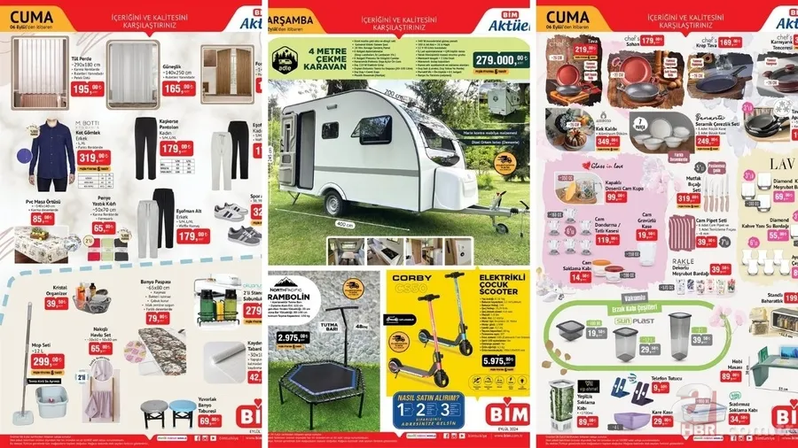 BİM aktüel kataloğu geldi: 279 bin TL'ye çekme karavan geliyor! 1