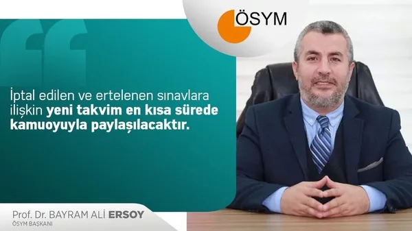 Son dakika: KPSS iptal edildi! ÖSYM Başkanı Bayram Ali Ersoy açıkladı | Yeni takvim 17 Eylül’de başlayacak