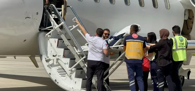 Ağrı’da kritik durumdaki çocuk hasta hava ambulansıyla Ankara’ya sevk edildi