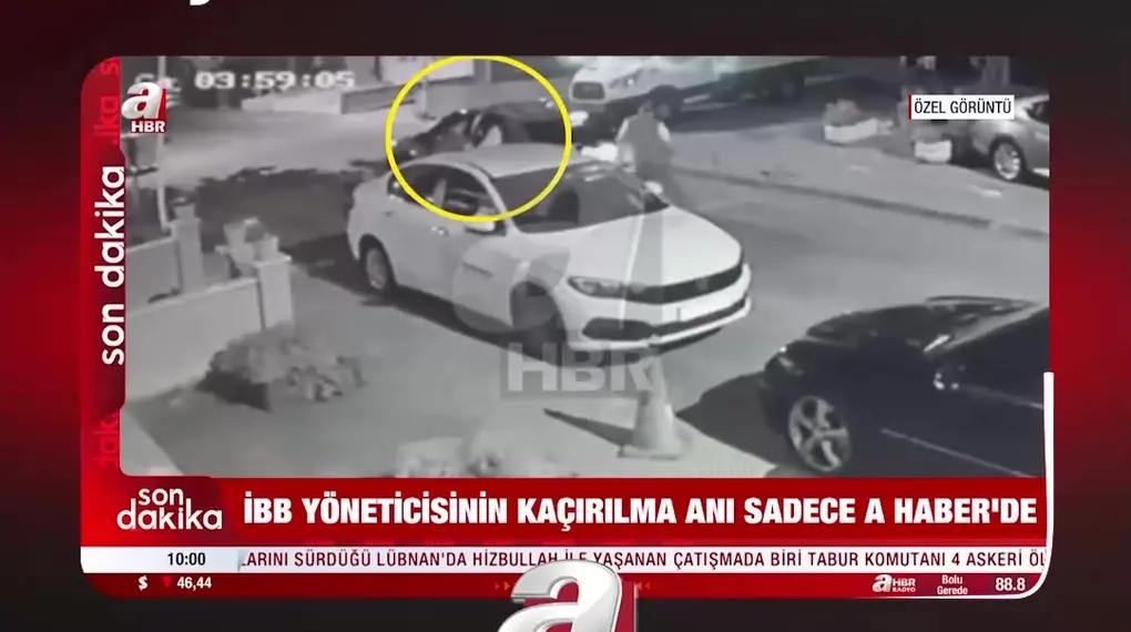 İBB YÖNETİCİSİNİN KAÇIRILMA ANI A HABER'DE