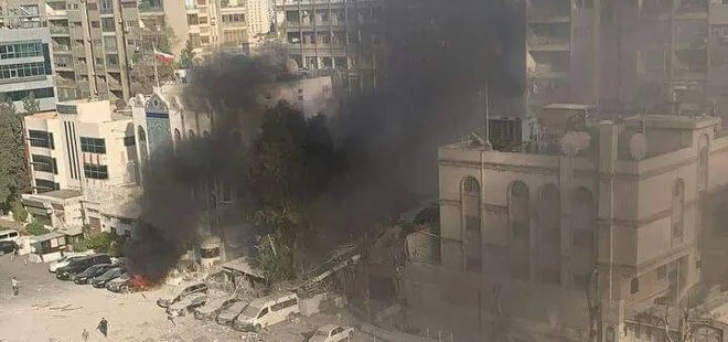İran’ın Şam Büyükelçilik binası vuruldu! İran can kaybını açıkladı! ABD’den endişeliyiz mesajı...