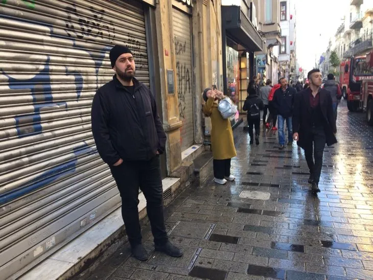 İstanbul’da İstiklal Caddesi’nde panik anları! Görenler telefonuna sarıldı