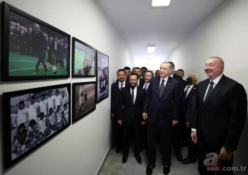 Başkan Erdoğan'ın Azerbaycan ziyaretinde renkli anlar! Aliyev'den halter şov | Milli halterci Halil Mutlu şaşırdı 11
