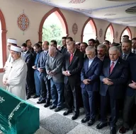 Başkan Erdoğan cenaze törenine katıldı