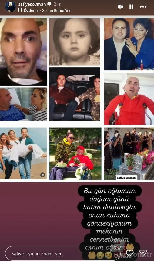 Safiye Soyman'ın dinmeyen evlat acısı! Doğum gününde dualarla andı 7