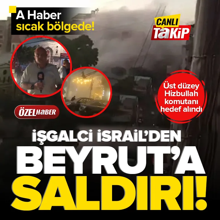 İsrailden Lübnanın başkenti Beyruta saldırı!