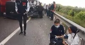 O ilde zincirleme kaza! Dehşet anları kamerada