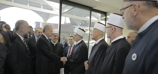 Başkan Recep Tayyip Erdoğan, Boşnak Ulema tarafından tekbirlerle karşılandı