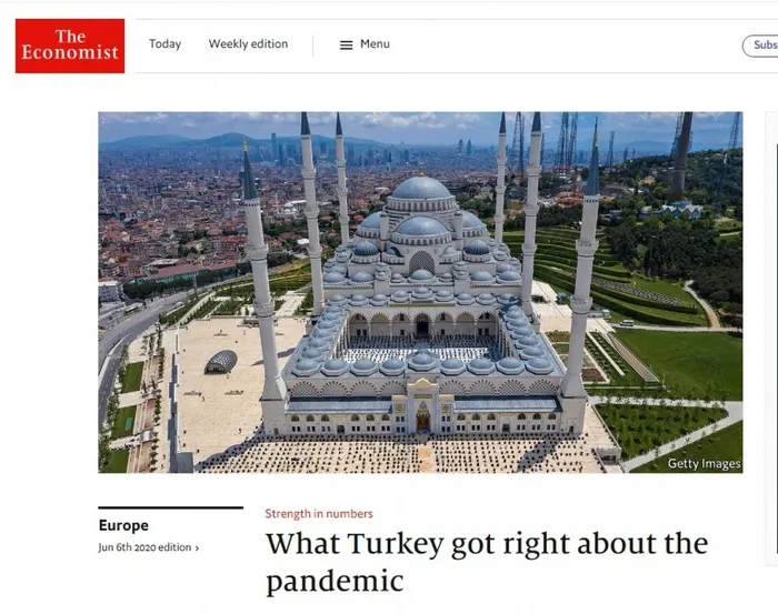 The Economist Türkiye’nin koronavirüsle mücadele stratejisini övdü: Erdoğan Avrupa’ya ders verdi