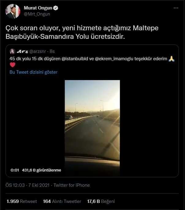 CHP yine bildiğiniz gibi! AK Parti'nin yaptığı Başıbüyük-Samandıra yolunu sahiplendiler - 4