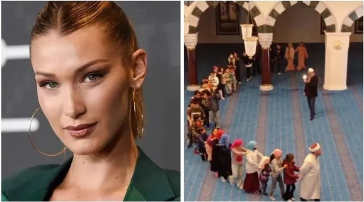 Teravih treni ile milyonların gönlüne dokundu! Filistin asıllı ünlü model Bella Hadid’in teravih trenini paylaşmasının ardından camiye hediye yağdı