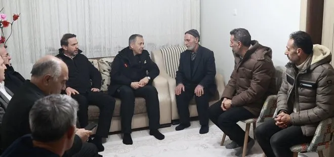 Bakan Ali Yerlikaya ve Alparslan Bayraktar’dan Erzincan’daki madencilerin ailelerine ziyaret