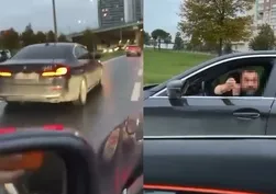 Büyükçekmece'de tartıştığı sürücünün otomobiline çarparak olay yerinden kaçtı