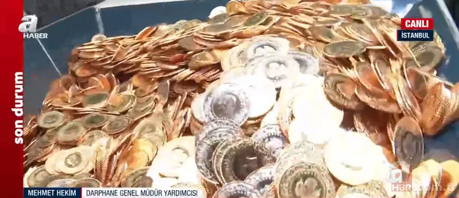 Çeyrek altına yoğun talep! A HABER altınların basıldığı DARPHANE'de: Üretimde artış var 22