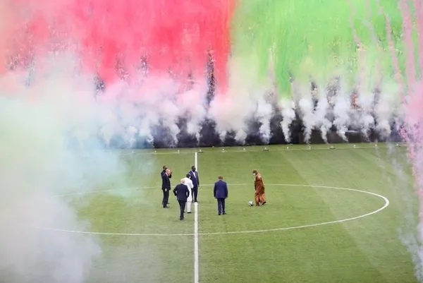 Başkan Recep Tayyip Erdoğan Senegal’de Türk şirketlerin inşa ettiği stadyumun açılış törenine katıldı