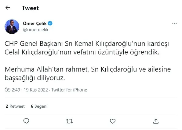 Son dakika | Başkan Erdoğan'dan Kılıçdaroğlu'na taziye mesajı - 2