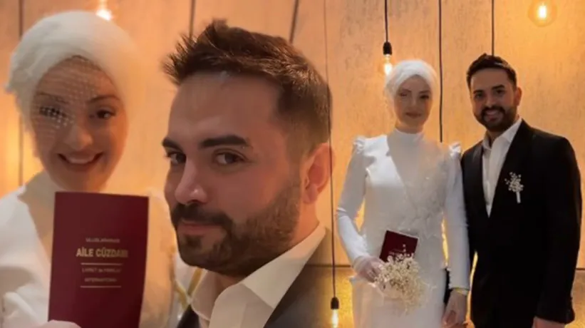 Gelinliği dikkat çekti! Kadir Ezildi ile Gamze Türkmen evlendi