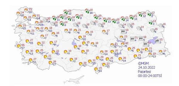 Meteoroloji saat verip uyardı: Kar geliyor | Dondurucu Rusya soğukları etkili olacak! İşte kar yağacak iller - 11