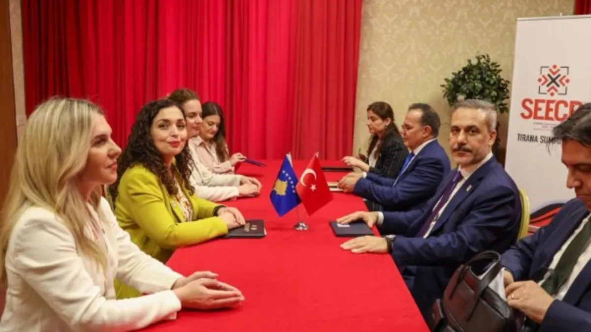 Dışişleri Bakanı Fidan'dan Balkan temasları: Kosova lideri Osmani-Sadriu ile görüştü