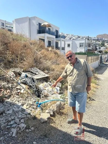 Bodrum’da susuz yaz! Yüzme havuzu ve çöp kutusunu su deposu olarak kullanıyorlar | Vatandaş isyan etti