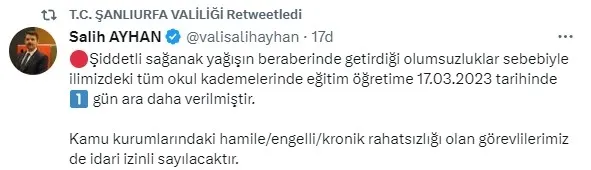 Son dakika: Şanlıurfa’da okullar 1 gün daha tatil - 4