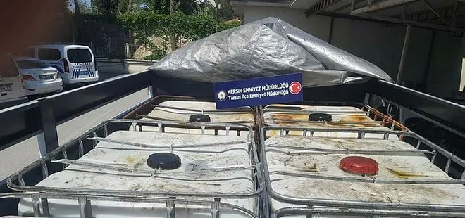 Mersin'de kaçak 5 ton 952 litre akaryakıt ele geçirildi