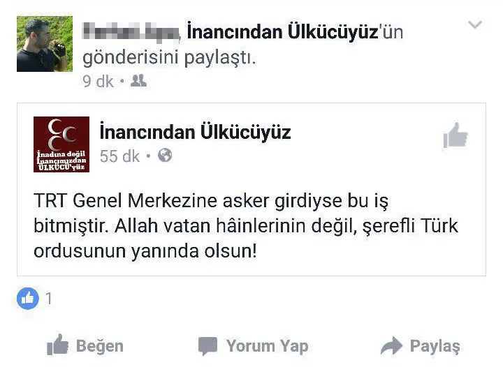 FETÖ'cüler lehinde paylaşım yapanlara gözaltı! - 1