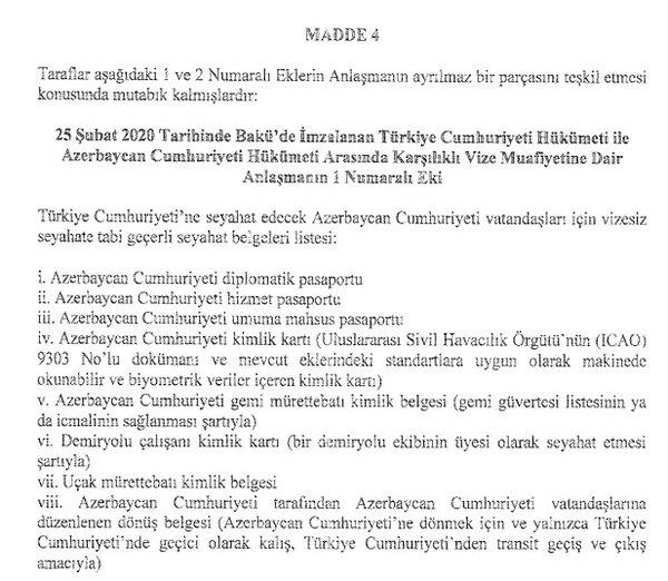 Azerbaycan ve Türkiye arasında flaş gelişme! Karar Resmi Gazete'de yayımlandı - 6