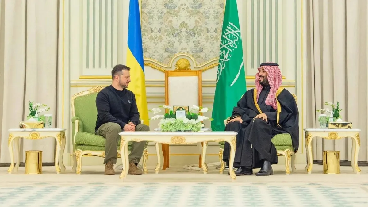 Suudi Arabistan Veliaht Prensi bin Selman Ukrayna Devlet Başkanı Zelenskiy ile görüştü