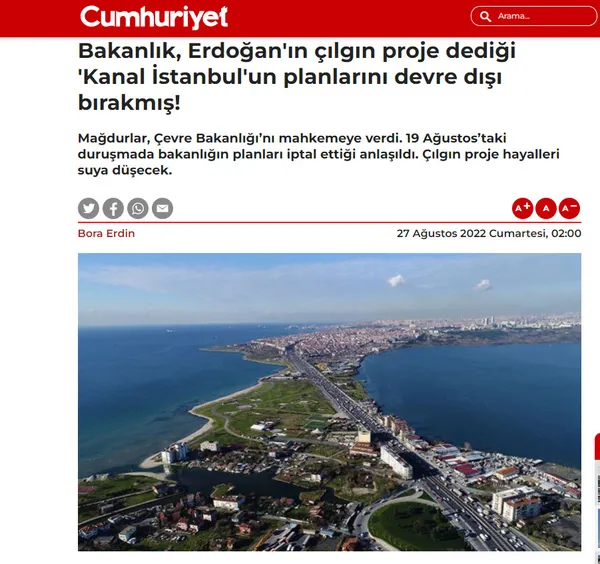 Çevre, Şehircilik ve İklim Değişikliği Bakanı Murat Kurum'dan flaş Kanal İstanbul açıklaması: Gurur projemizi adım adım hayata geçiriyoruz - 3